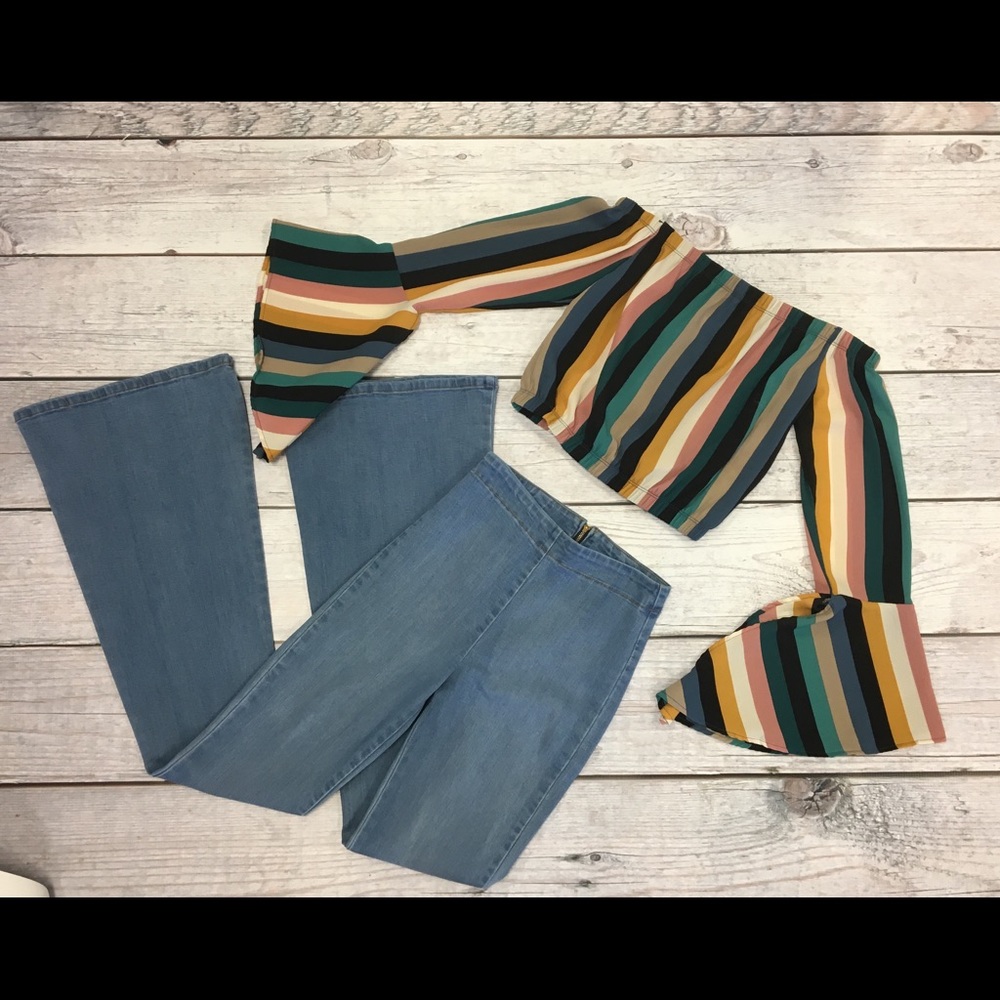 Striped Crop top